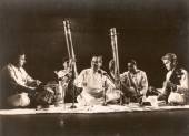 Pandit Sharad Sathe presenting his vocal recital at NCPA Pandit Suresh Talwalkar is accompanying him on the tabla while Ustad Abdul Latif Khan is on Sarangi
